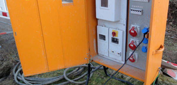 Baustrom bei Elektro-Montagen-Wohlfahrt in Pößneck